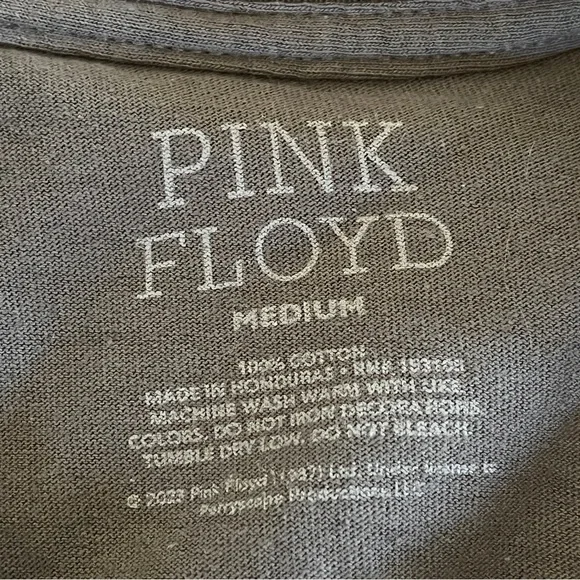 Pink Floyd Gray Tee - Size Medium - Picture 3 of 9